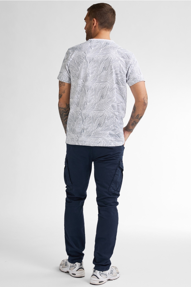 T SHIRT MET GRAFISCH PATROON M 1050 TSR116 0000 Bright White
